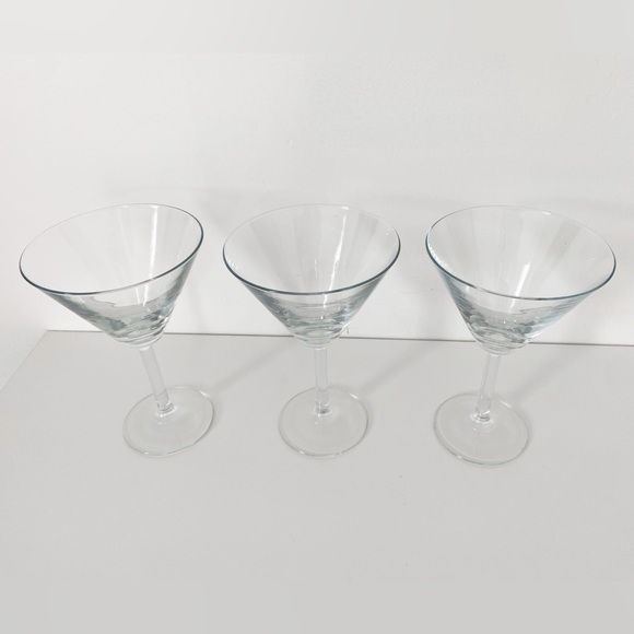 Vintage Martini Glasses with Stem - Set of 3 - Picture 5 of 6